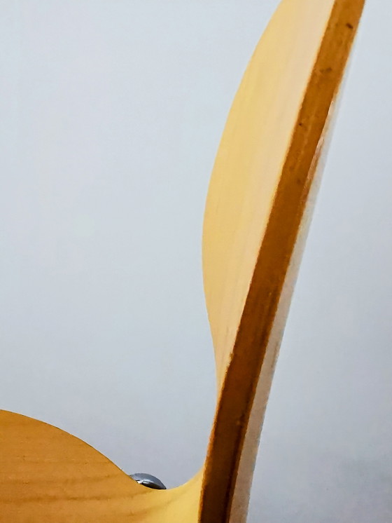 Image 1 of Chaise Butterfly Tje, contreplaqué avec structure chromée