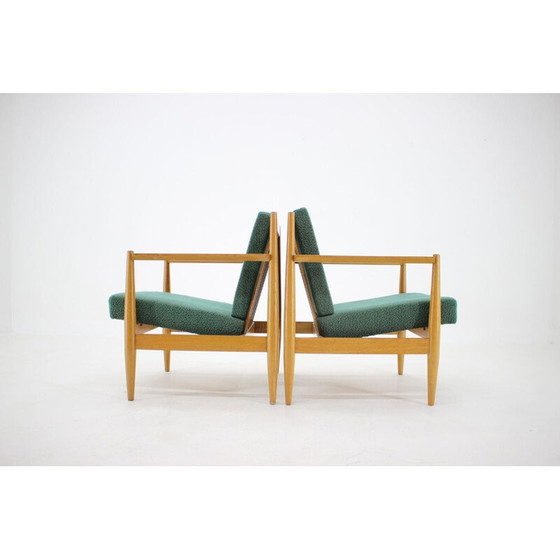 Image 1 of Paire de fauteuils en bois vintage Thonet, Tchécoslovaquie 1960