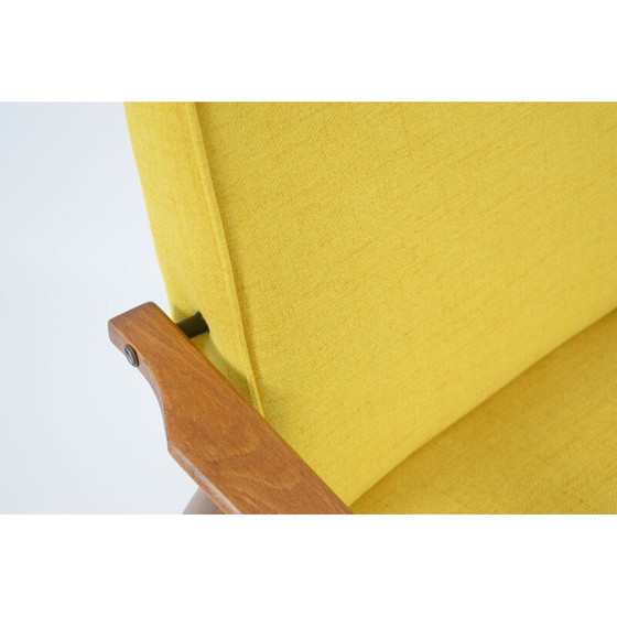Image 1 of Fauteuil Vinitage poli jaune H.Lis 1960