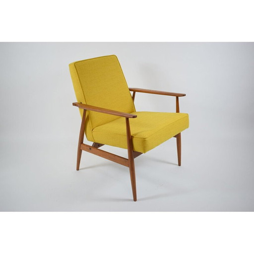 Fauteuil Vinitage poli jaune H.Lis 1960
