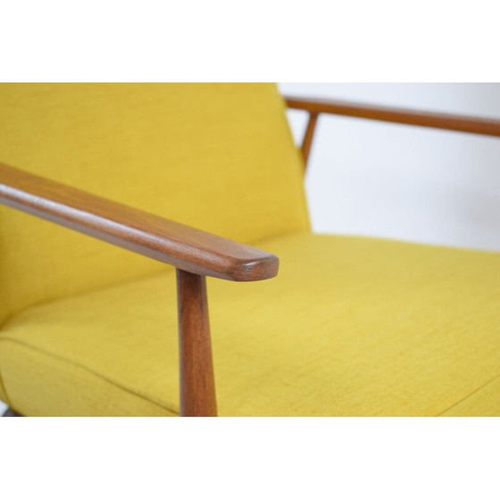 Image 1 of Fauteuil Vinitage poli jaune H.Lis 1960