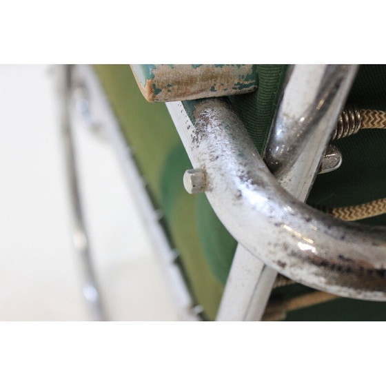 Image 1 of Fauteuil vintage en chrome vert par Anton Lorenz pour Thonet, 1930