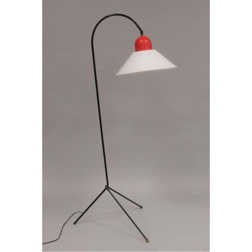 Lampadaire tripode vintage, France 1960