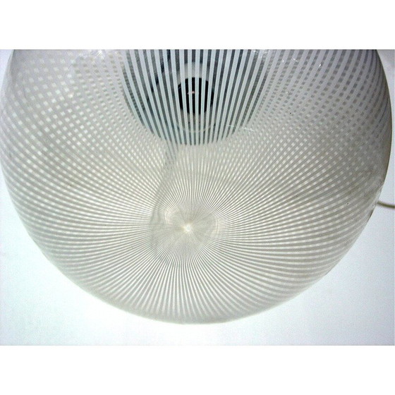Image 1 of Lampe suspendue vintage par Massimo Vignelli pour Venini, Italie 1970