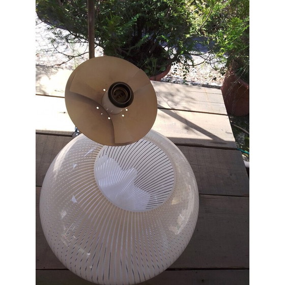 Image 1 of Lampe suspendue vintage par Massimo Vignelli pour Venini, Italie 1970