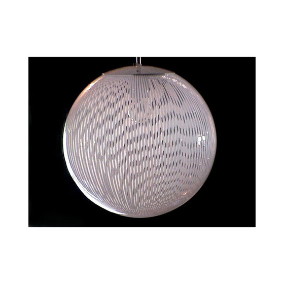 Image 1 of Lampe suspendue vintage par Massimo Vignelli pour Venini, Italie 1970