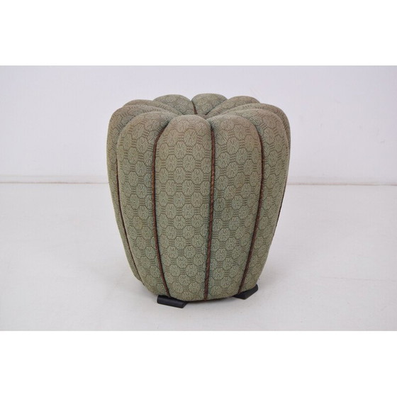 Image 1 of Tabouret Art déco du milieu du siècle par Jindrich Halabala, années 1930