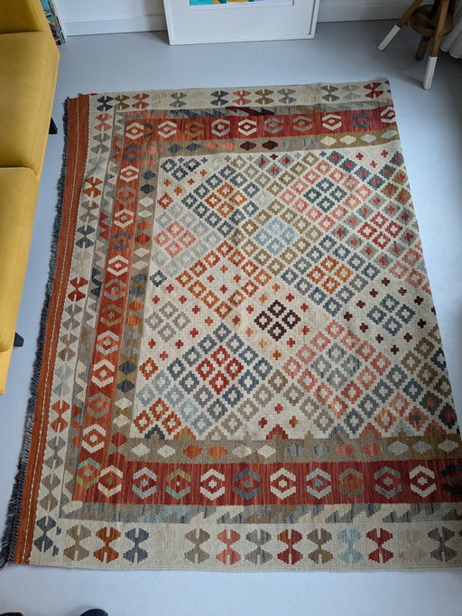 Magnifique tapis Kilim noué à la main