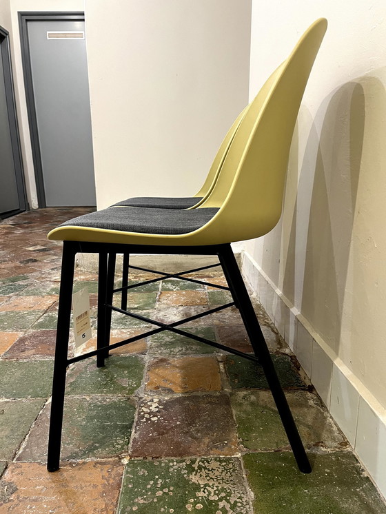 Image 1 of 2X Chaise en plastique 'Martijn' jaune