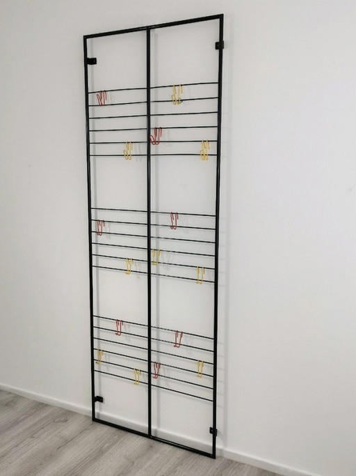 Rare porte-manteau minimaliste néerlandais "Toonladder" de Coen de Vries, 1954