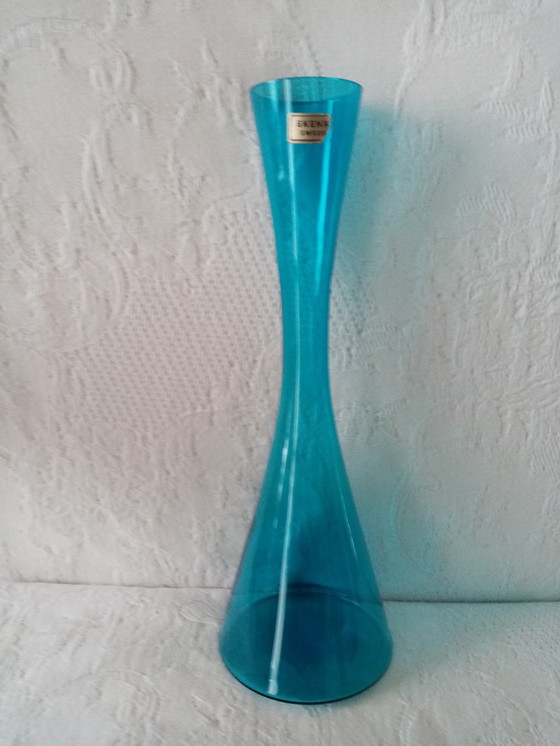 Image 1 of Vase Soliflore Déco en Verre Suédoise Ekenas Glasbruk 50/60 (25.50cm)