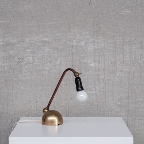 Image 1 of Paire de lampes vintage en laiton et cuivre, Danemark années 1960