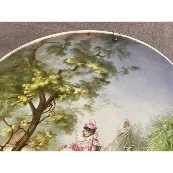 Image 1 of Plat mural vintage en faïence de Creil et Montereau, France