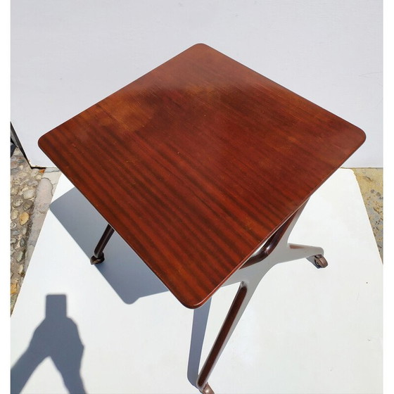 Image 1 of Meuble TV vintage en hêtre teinté par De Baggis pour Cantù, 1955