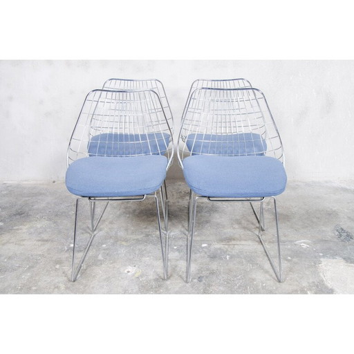 Chaise vintage Pastoe "Sm05" en métal chromé par Cees Braakman, 1950