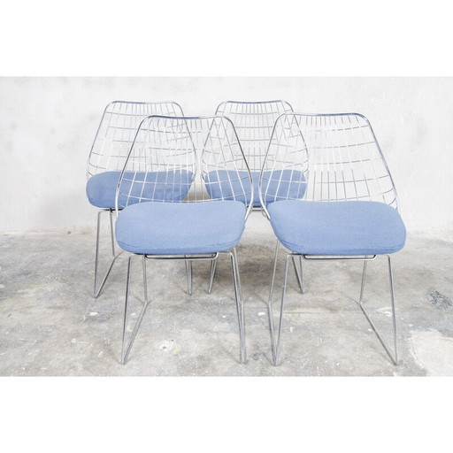 Chaise vintage Pastoe "Sm05" en métal chromé par Cees Braakman, 1950