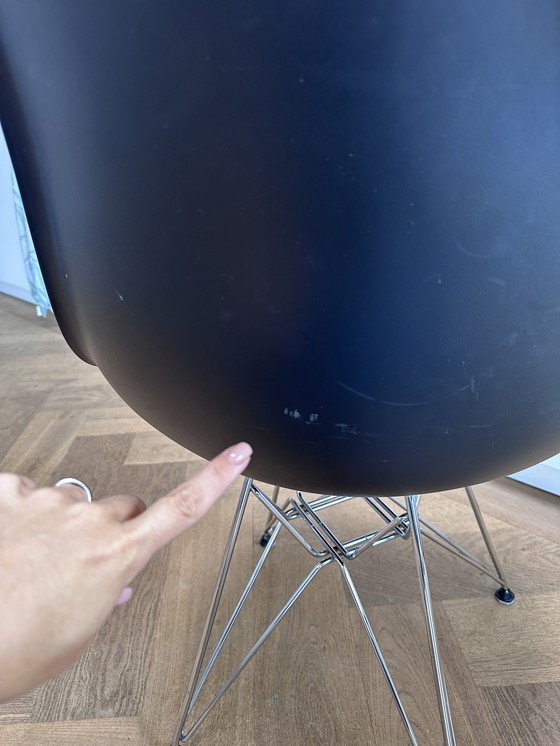 Image 1 of Vitra Eames Plastic Clair Drs Black Chrome Base