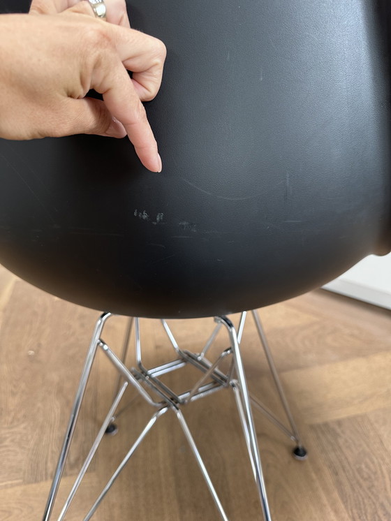 Image 1 of Vitra Eames Plastic Clair Drs Black Chrome Base