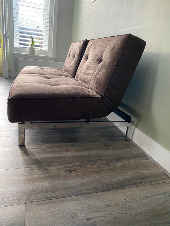 Image 1 of 2x Weiss Splitback Design Chair Chocolate Brown