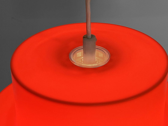 Image 1 of Lampe suspendue "Cylindus" par Uno et Östen Kristiansson pour Luxus. Suède 1970S