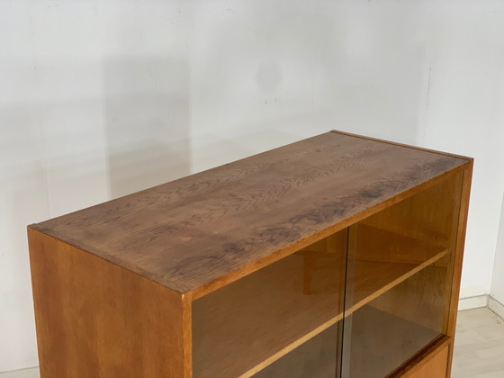 Image 1 of Mid Century hellerau highboard armoire salon vitrine vintage