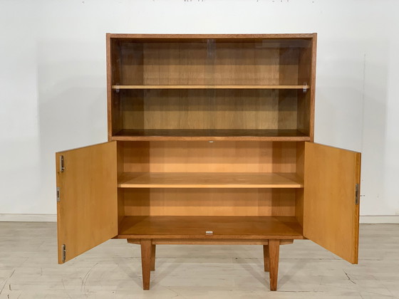 Image 1 of Mid Century hellerau highboard armoire salon vitrine vintage