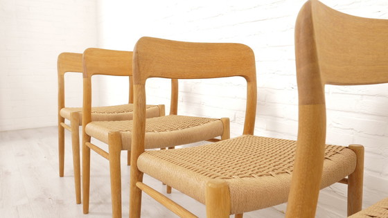 Image 1 of Ensemble de 4 chaises de salle à manger | Niels Otto Moller | Chêne | Modèle 75