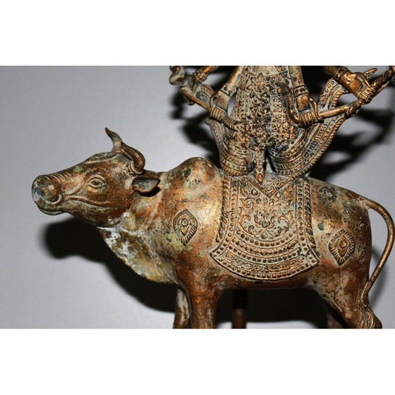 Image 1 of Lampe Shiva vintage en bronze
