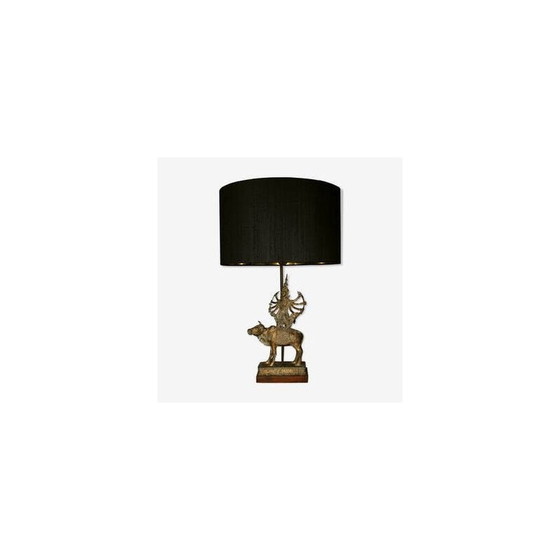 Image 1 of Lampe Shiva vintage en bronze