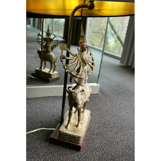 Image 1 of Lampe Shiva vintage en bronze