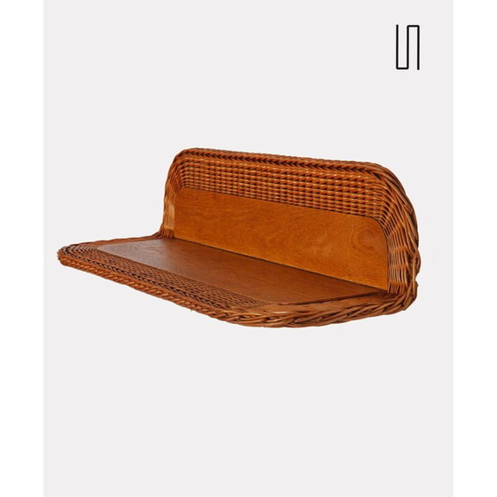 Image 1 of Etagère vintage en rotin par Uluv, République Tchèque 1960