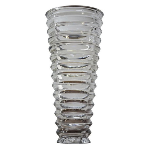 Vase en verre vintage années 2000