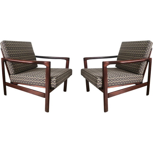 Paire de fauteuils vintage de Zenon Bączyk, années 1960