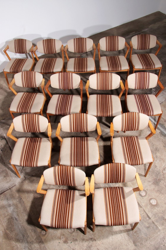 Image 1 of Kai Kristiansen 14 Chairs Model 42 Made By Schou Andersen 1960 Denmark