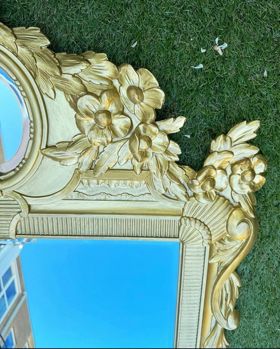 Image 1 of Classic Vintage DeKnudt Mirror Golden Trumeau