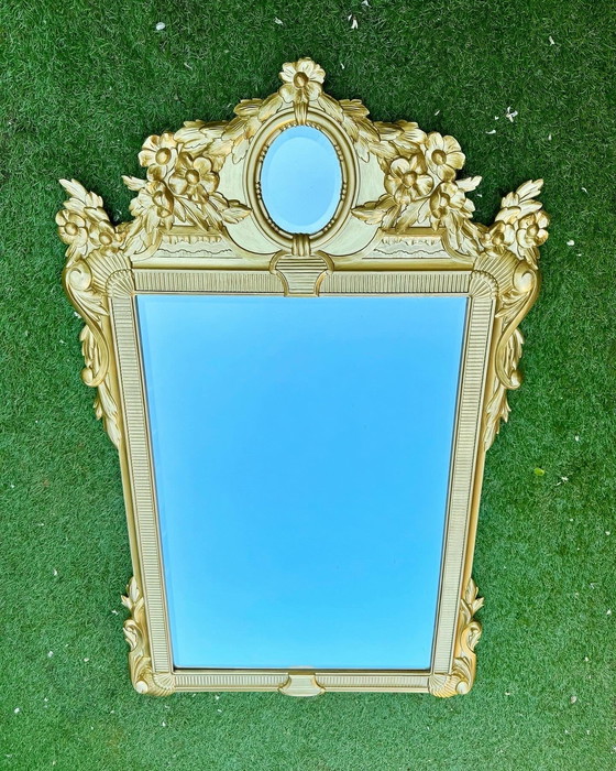 Image 1 of Classic Vintage DeKnudt Mirror Golden Trumeau