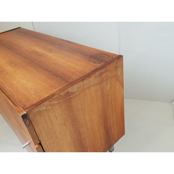 Image 1 of Commode vintage en bois et métal par André Monpoix, 1960