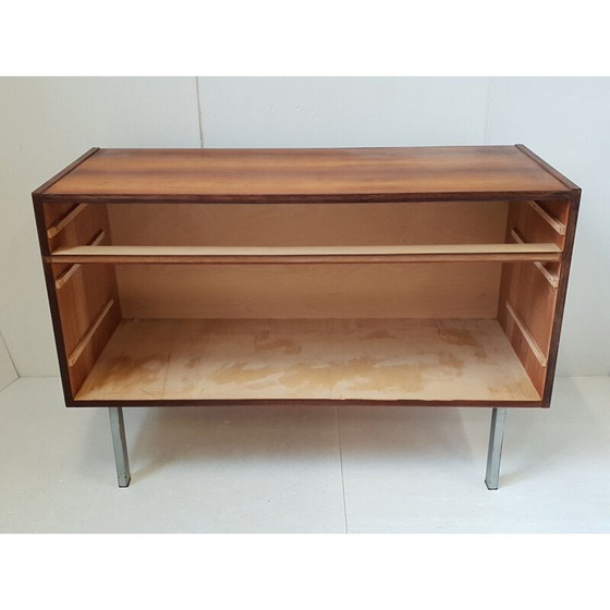 Image 1 of Commode vintage en bois et métal par André Monpoix, 1960