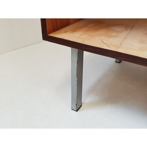 Image 1 of Commode vintage en bois et métal par André Monpoix, 1960