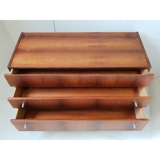 Image 1 of Commode vintage en bois et métal par André Monpoix, 1960