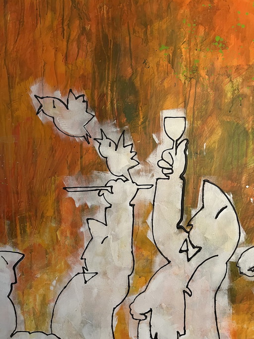 Peinture abstraite Mishmash