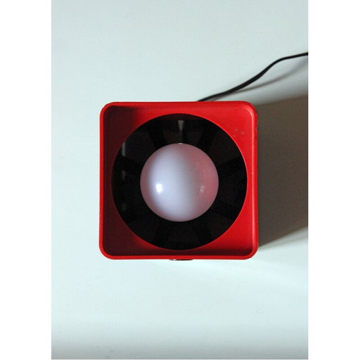 Lampe de table vintage en plastique bicolore, Italie