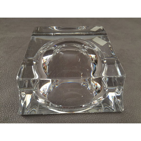Image 1 of Cendrier vintage en cristal massif, 1960-1970