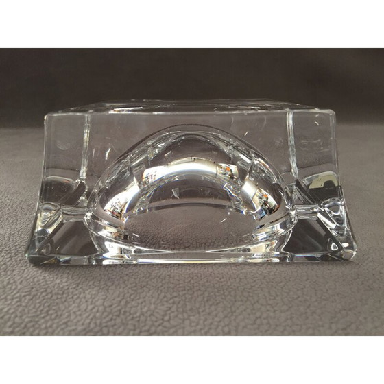 Image 1 of Cendrier vintage en cristal massif, 1960-1970