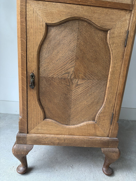 Image 1 of Armoire à Gramophone Antique Bois Massif