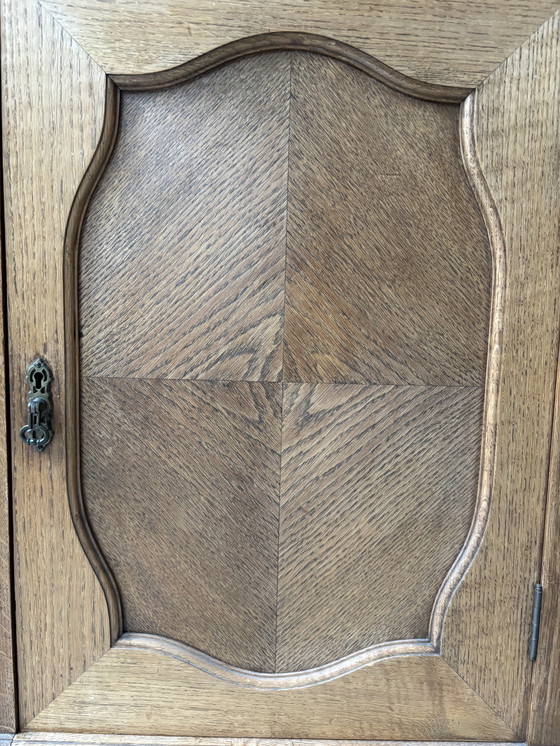 Image 1 of Armoire à Gramophone Antique Bois Massif