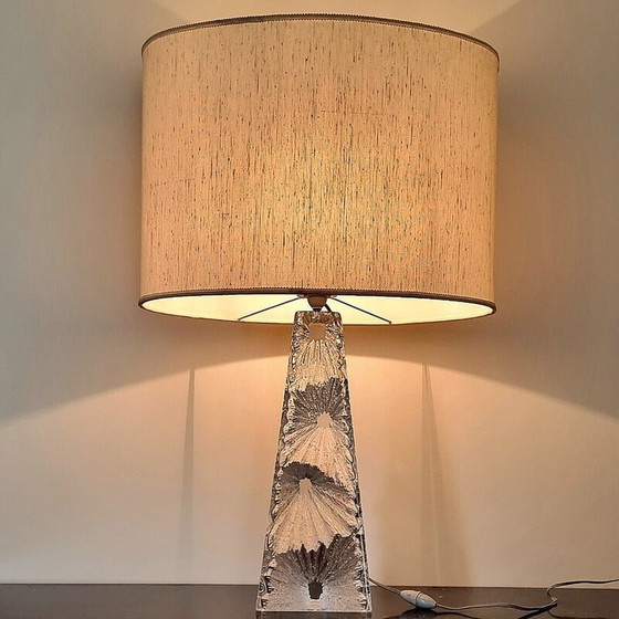 Image 1 of Lampe Vintage Daum en cristal "Cratères", 1960-1970