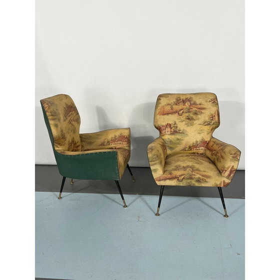 Image 1 of Paire de fauteuils italiens du Mid Century, années 1950