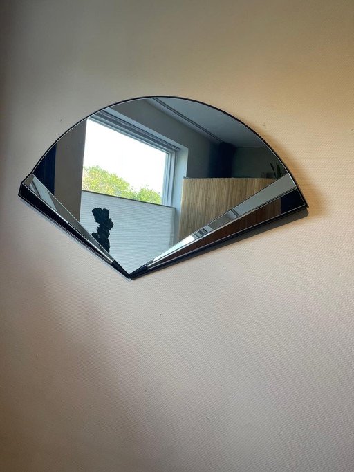 Miroir à éventail Vintage Deknudt Art-Deco 1970S