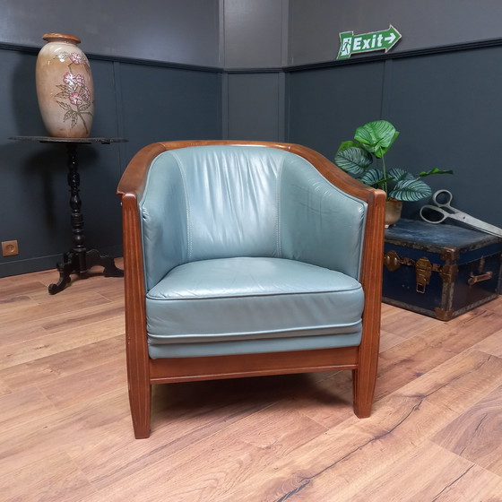 Image 1 of Fauteuil Club Vintage en cuir